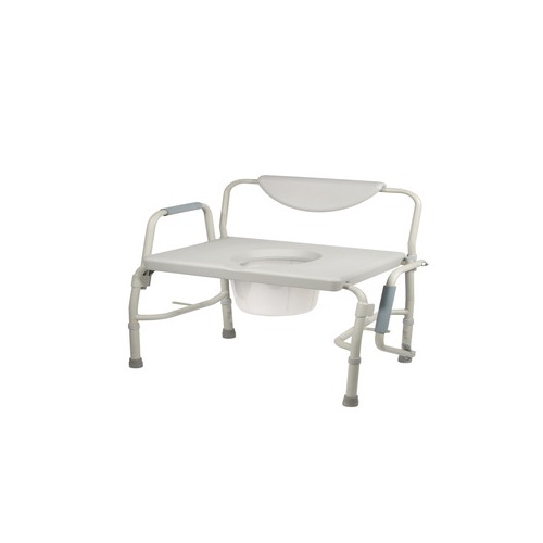 Drive Medical Bariatric Drop Arm Bedside Commode Chair - 11135-1 