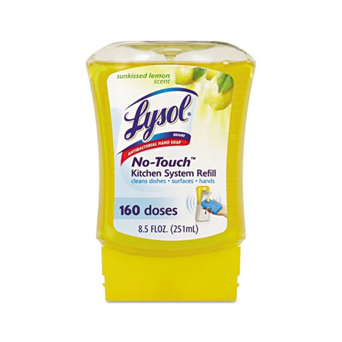 LYSOL Brand No Touch Kitchen Soap Refills, 8.5 Oz, Lemon REC00310