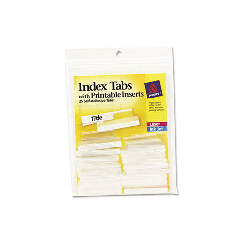 Avery Insertable Index Tabs With Printable Inserts AVE16230 Shoplet