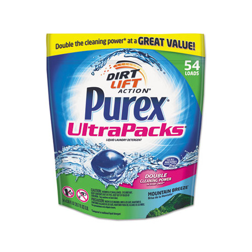 Purex Ultrapacks Liquid Laundry Detergent, Mountain Fresh, 54 Packets
