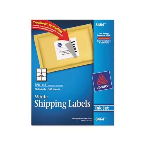 Avery Shipping Labels With Trueblock Technology Ave8464 1255