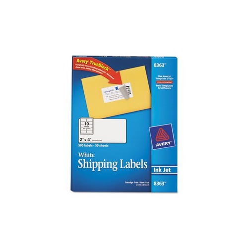 Avery Shipping Labels with TrueBlock Technology AVE8363
