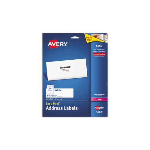 Avery Easy Peel Mailing Address Labels AVE5262