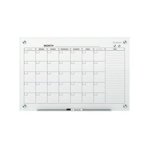 Quartet Infinity Glass Calendar Board QRTGC3624F