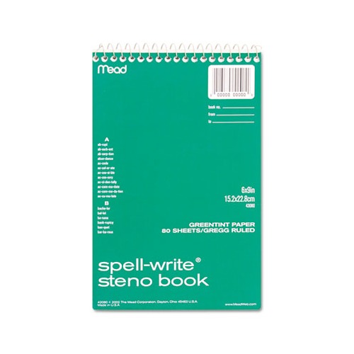 Mead Spell-Write Steno Book - MEA43080 - Shoplet.com