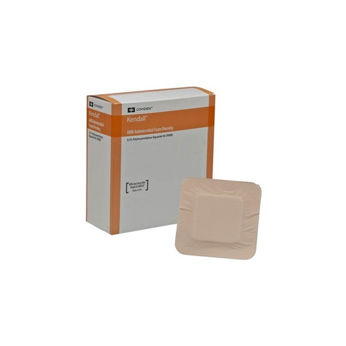 Kendall Healthcare AMD Antimicrobial Polyurethane Foam Dressing 4" x 4