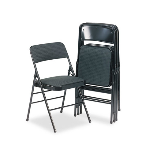 Cosco Deluxe Fabric Padded Seat Back Folding Chairs CSC36885CVB4